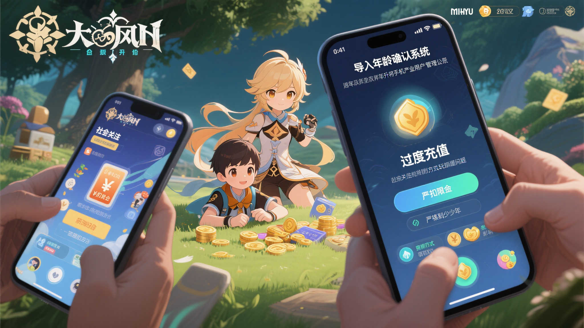 导入年龄确认系统!《原神》将限制未成年玩家氪金!